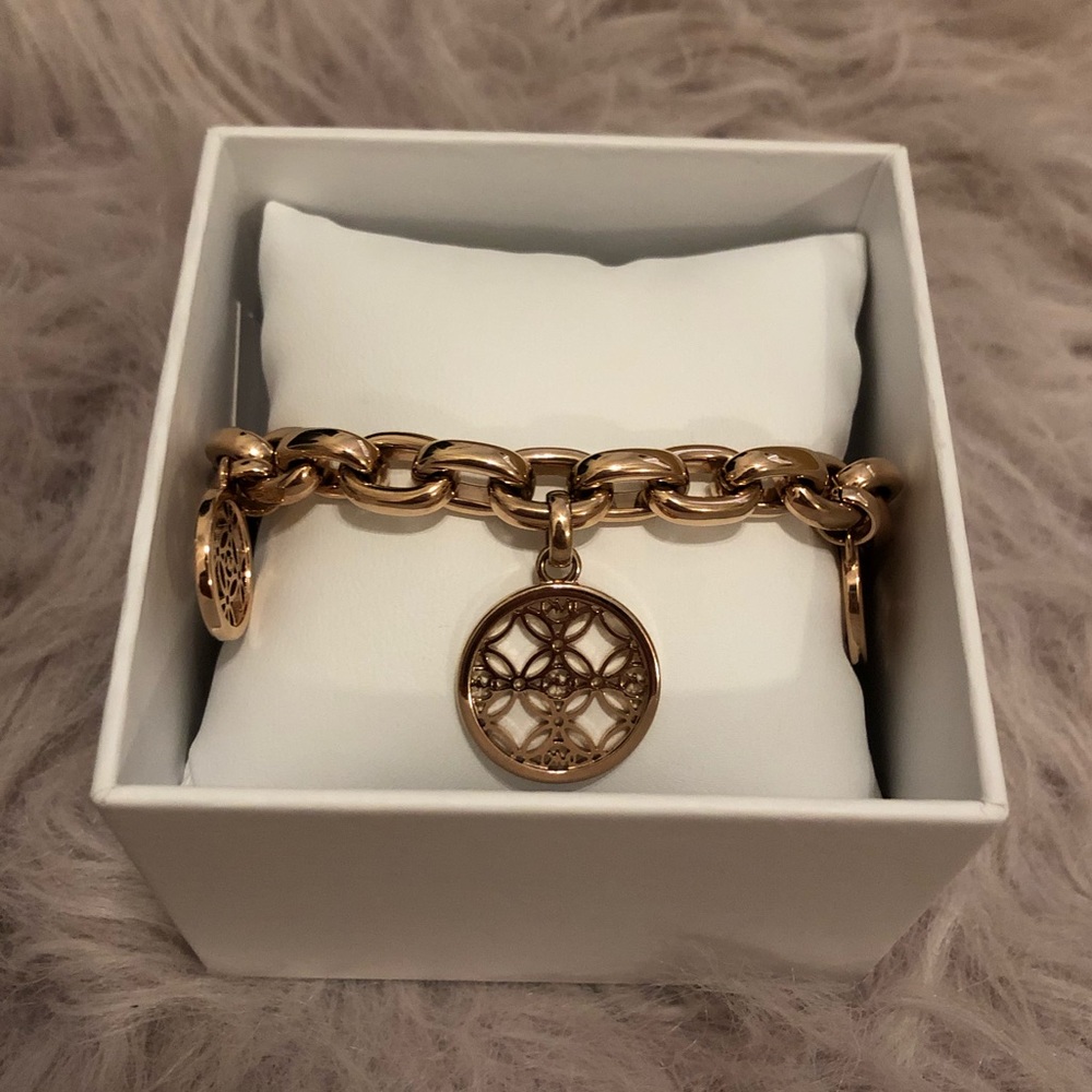 Michael Kors rose gold Charm bracelet